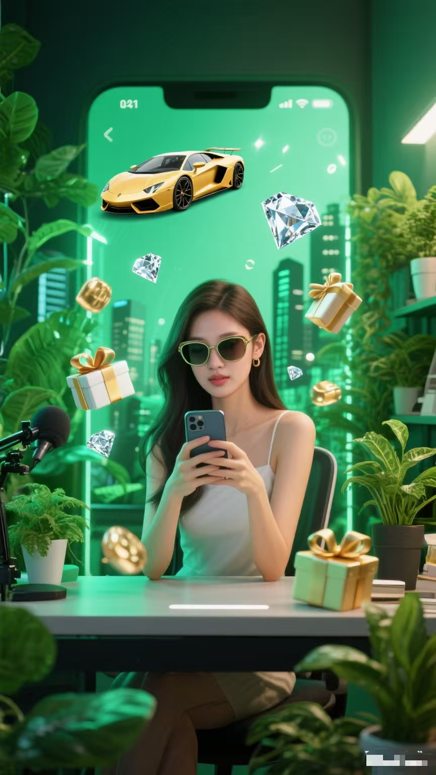 一女带墨镜看手机.jpg